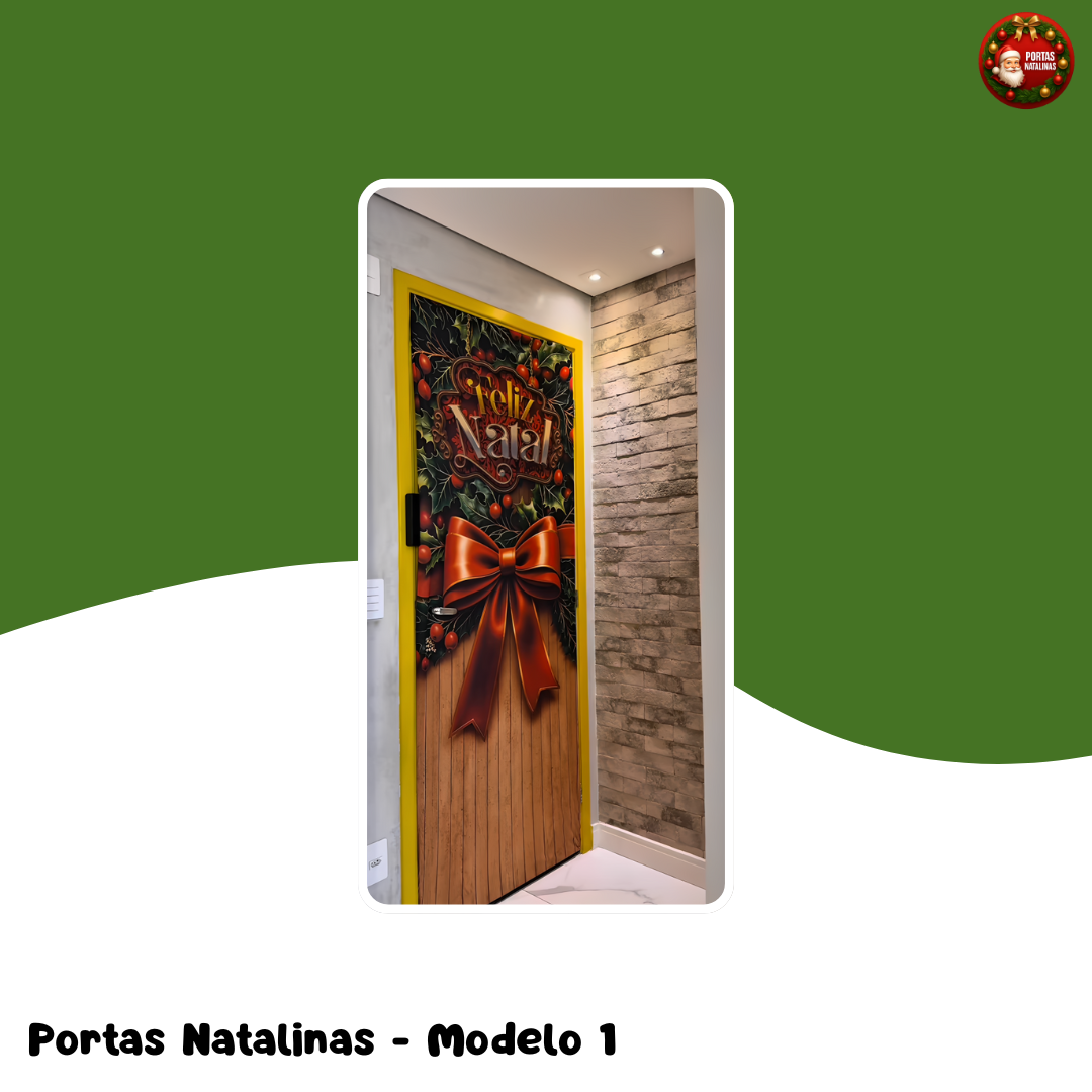 Encanto de Natal - Capas de Portas de 2,10m a 0,84m