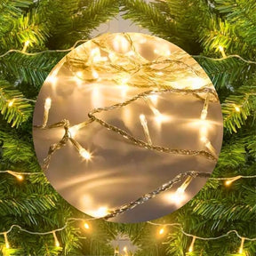 Cordão Pisca LED Branco Quente 10 Metros 110v – Decoração Natal