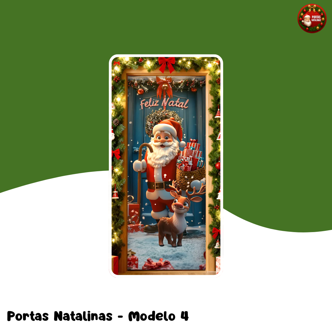 Encanto de Natal - Capas de Portas de 2,10m a 0,84m