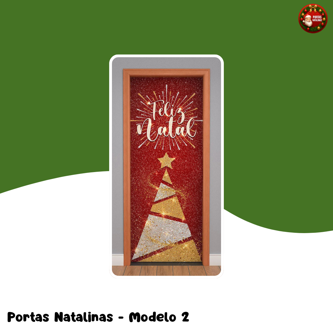 Encanto de Natal - Capas de Portas de 2,10m a 0,84m