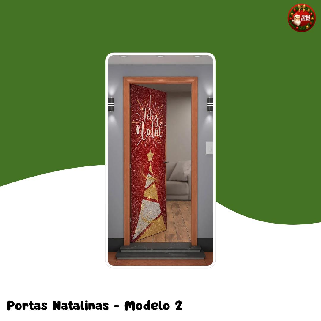 Encanto de Natal - Capas de Portas de 2,10m a 0,84m