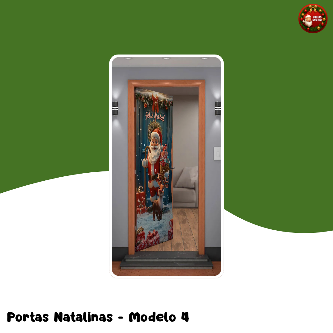 Encanto de Natal - Capas de Portas de 2,10m a 0,84m
