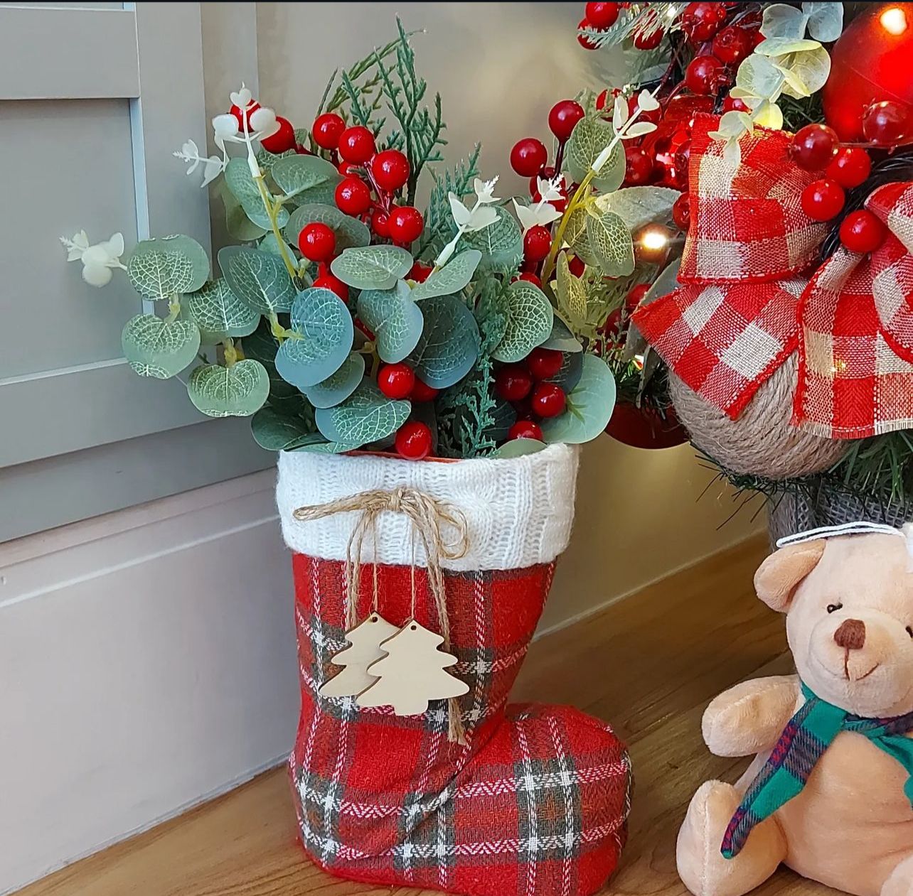 Bota Natalina Decorativa - 35CM