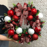 Guirlanda Natalina Red&White - 60CM